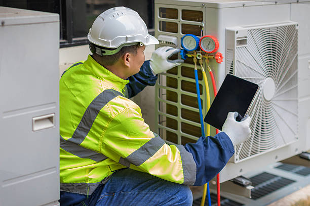 Professional Hvac technician working in Marshall, IL